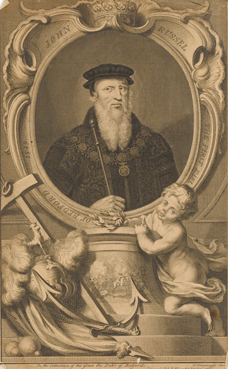 约翰-拉塞尔。贝德福德第一伯爵，1549 年 作者 雅各布斯·霍布拉肯