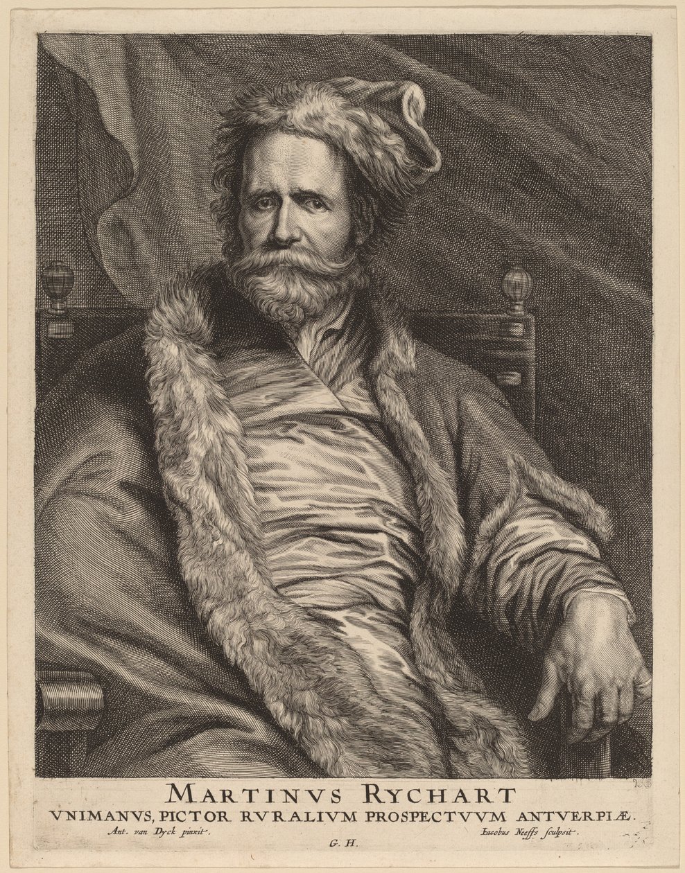 Martin Rijckaert 作者 雅各布斯·尼夫斯（Jacobus Neeffs），继安东尼·范戴克爵士之后