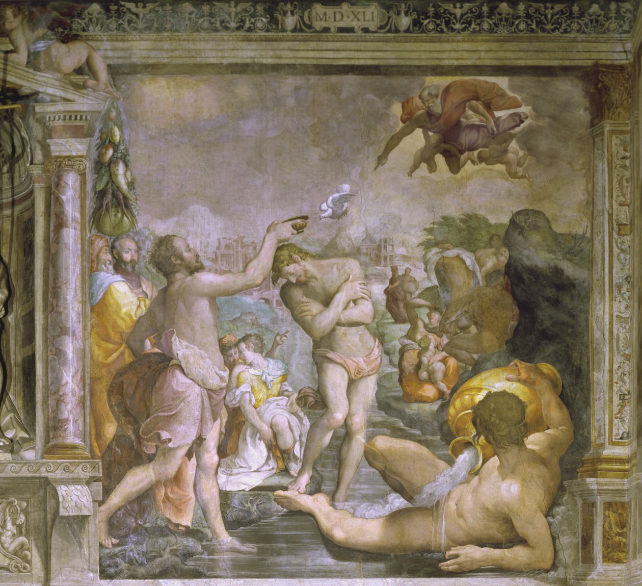 1541年基督的洗礼 作者 Jacopino del Conte