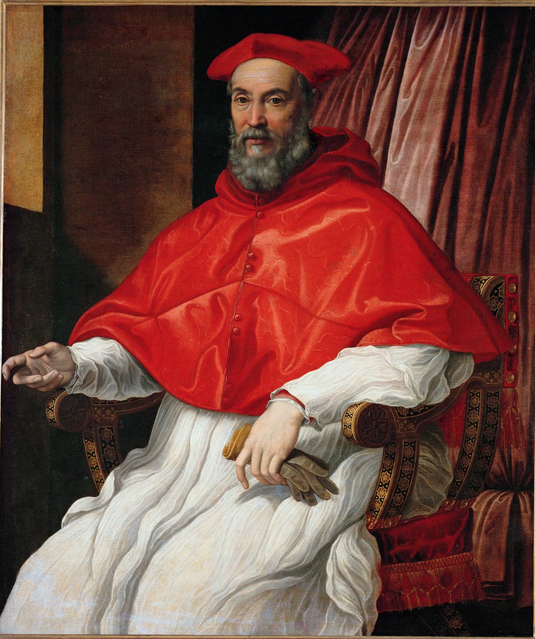 红衣主教肖像......（布面油画） 作者 Jacopino del Conte