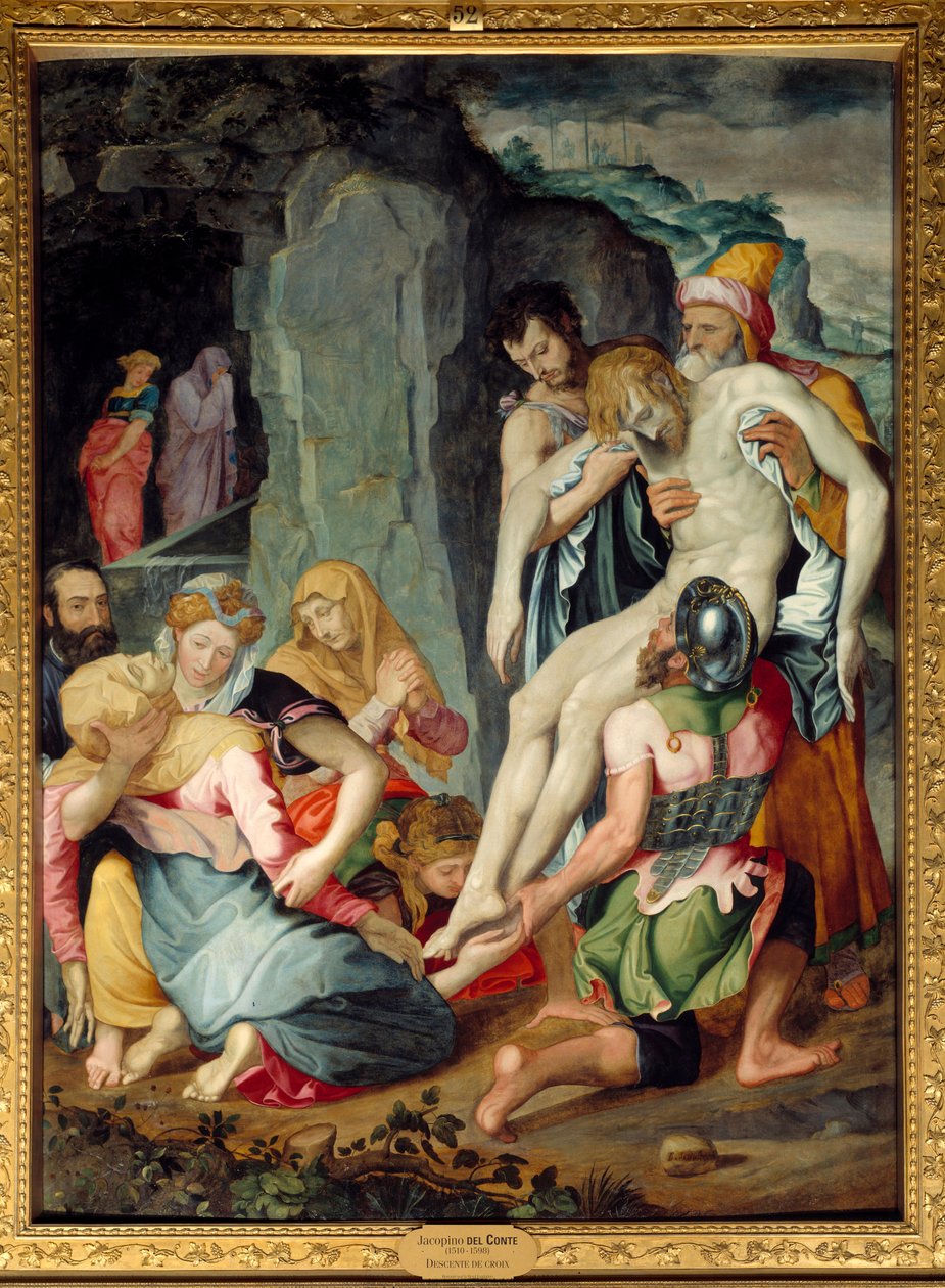 Jacopo del Conte (1510-1598) 16 世纪太阳的坟墓绘画。 2,57x1,92 m 尚蒂伊，孔德博物馆 作者 Jacopino del Conte