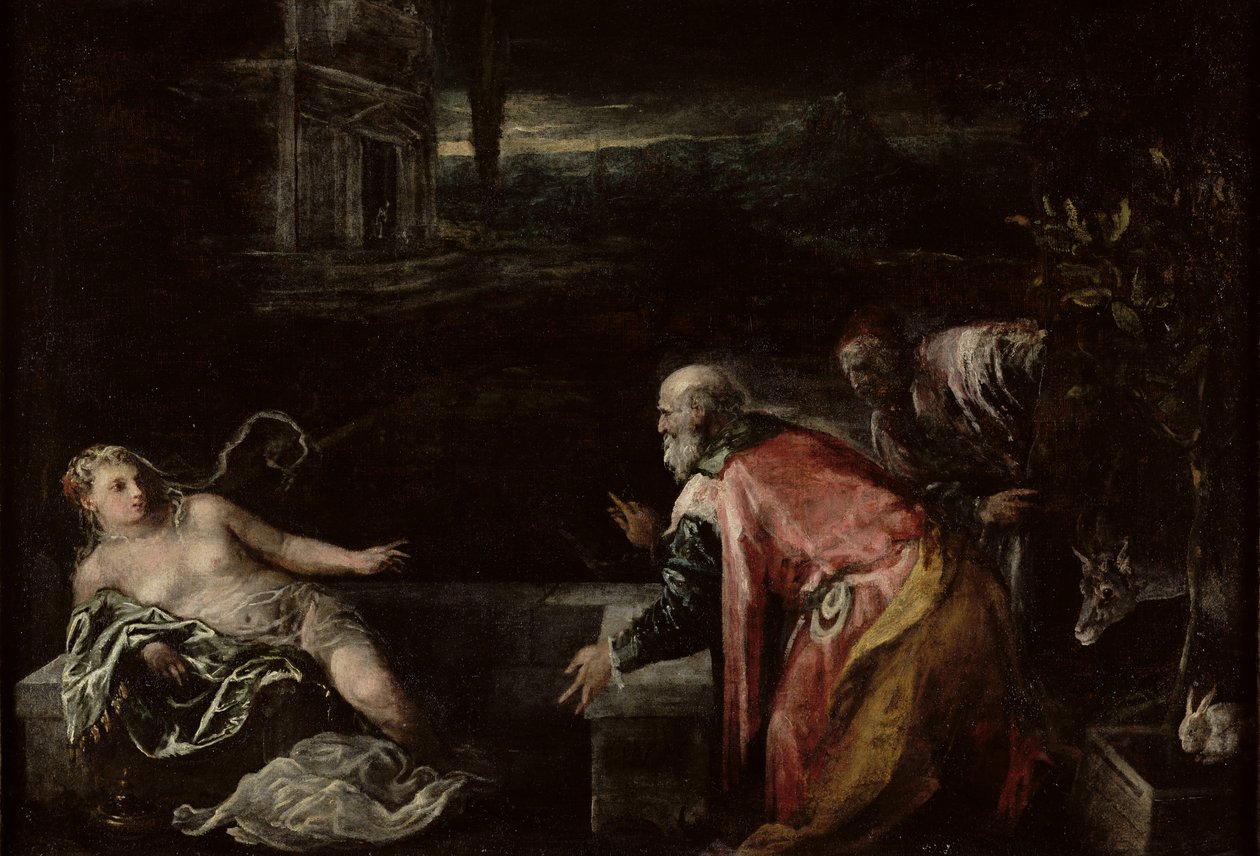 苏珊娜和长老，1585年 作者 哈科波·巴萨诺（Jacopo Bassano）