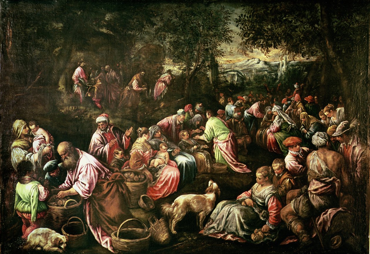 五千人的喂养 作者 哈科波·巴萨诺（Jacopo Bassano）
