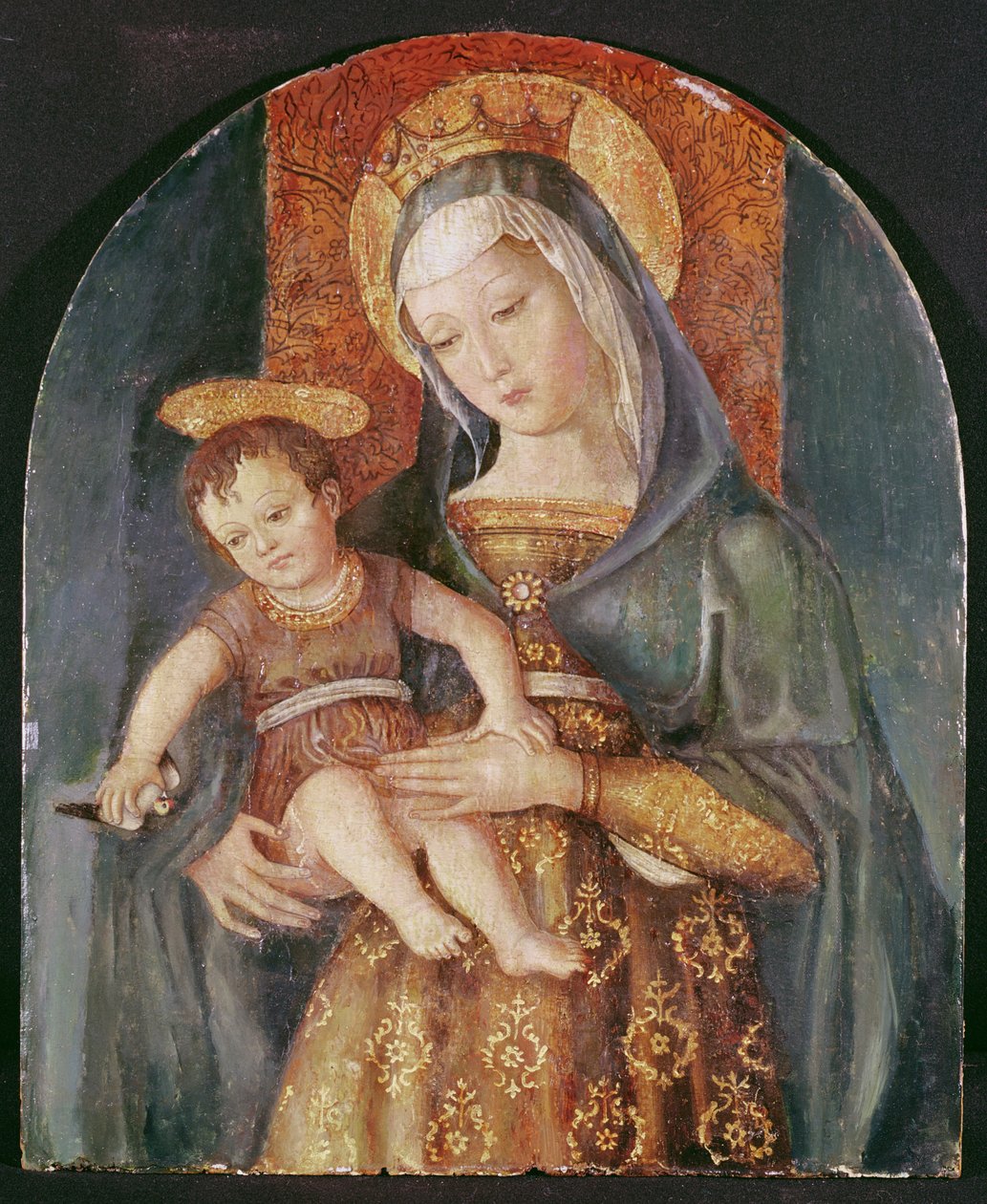 处女和儿童 作者 雅各布·克里维利（Jacopo Crivelli）