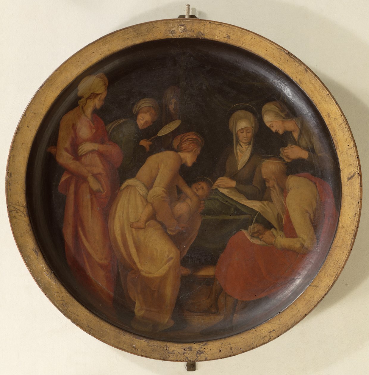 施洗者圣约翰的诞生，c.1526 作者 雅各布·蓬托尔莫