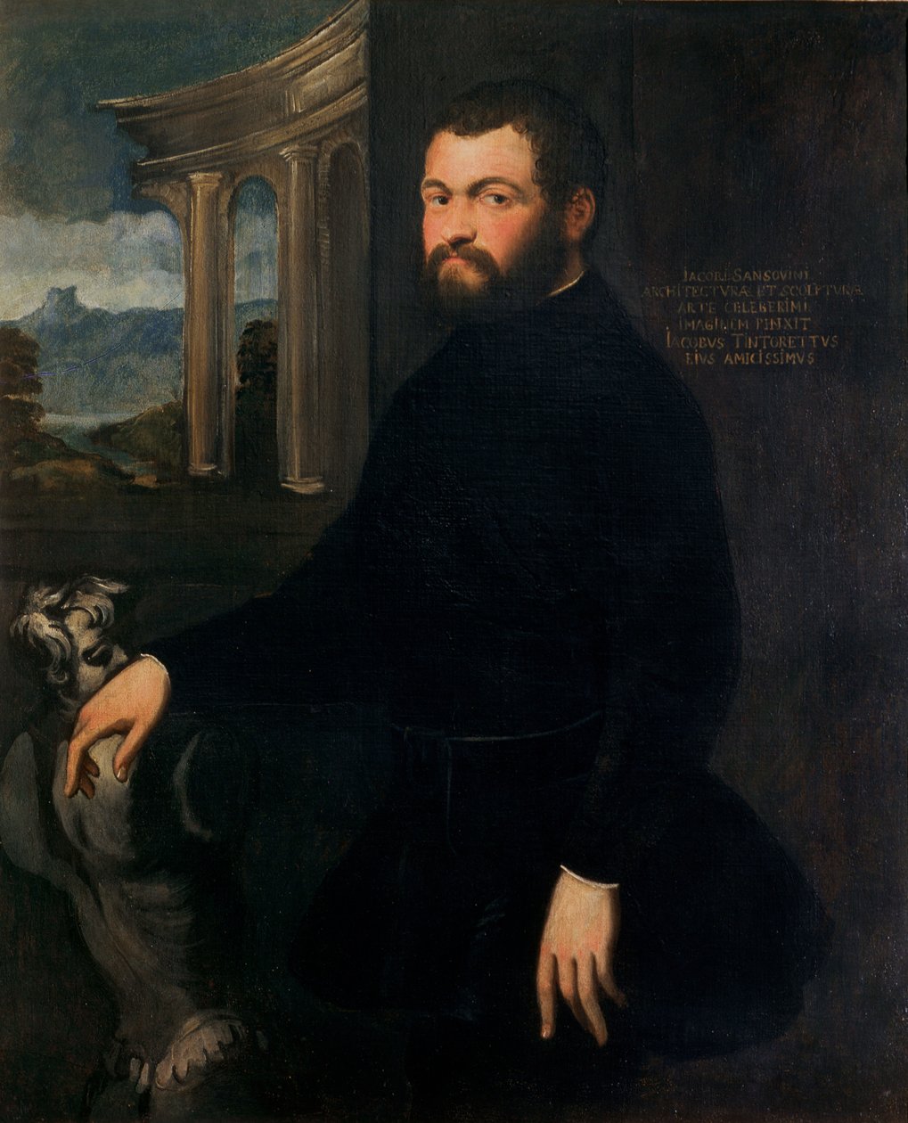 Jacopo Sansovino（1486-1570），最初是Tatti，威尼斯的雕塑家和国家建筑师 作者 雅各布·罗布斯提·丁托列托