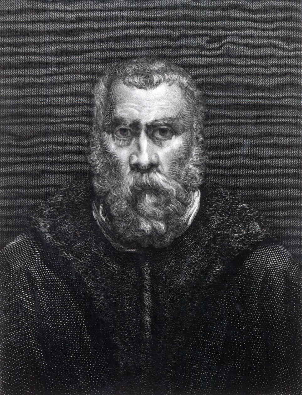 Tintoretto，由Delaistre雕刻 作者 雅各布·罗布斯提·丁托列托