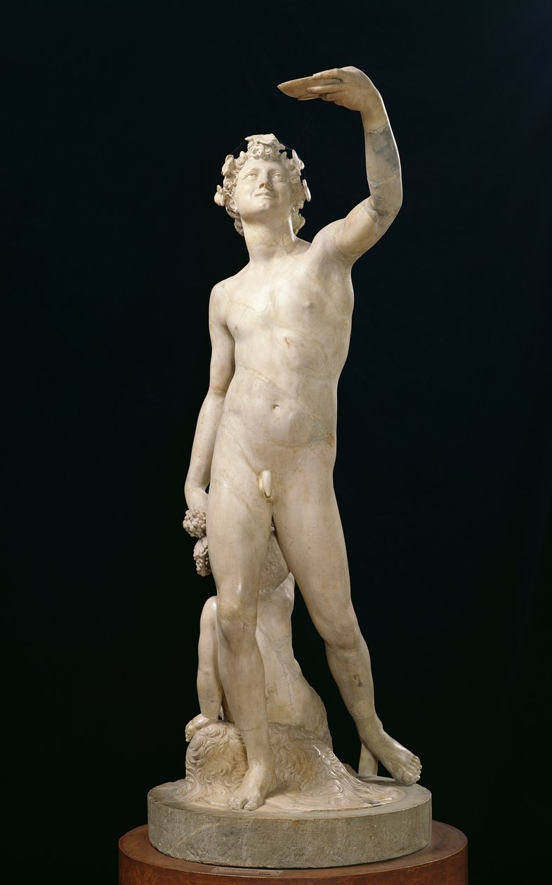 Bacchus，1510（大理石） 作者 哈科波·桑索维诺（Jacopo Sansovino）