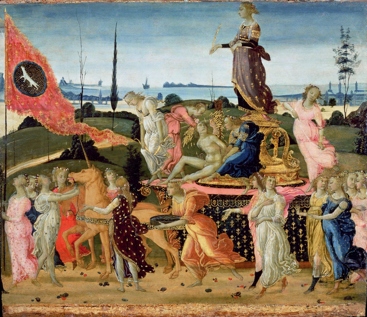 贞节的胜利，灵感来自Petrarch的“Triumphs”（1304-74）（详见194159） 作者 哈科波·德尔·塞拉里奥