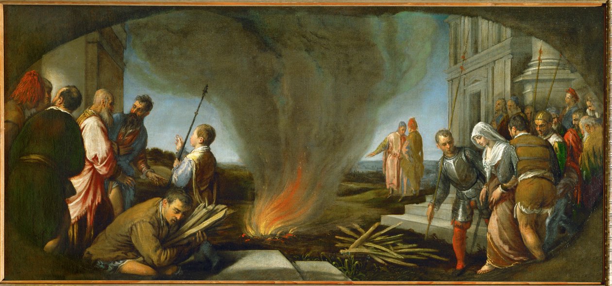 塔玛尔被送上火刑柱 作者 雅格布（1510-92）巴萨诺