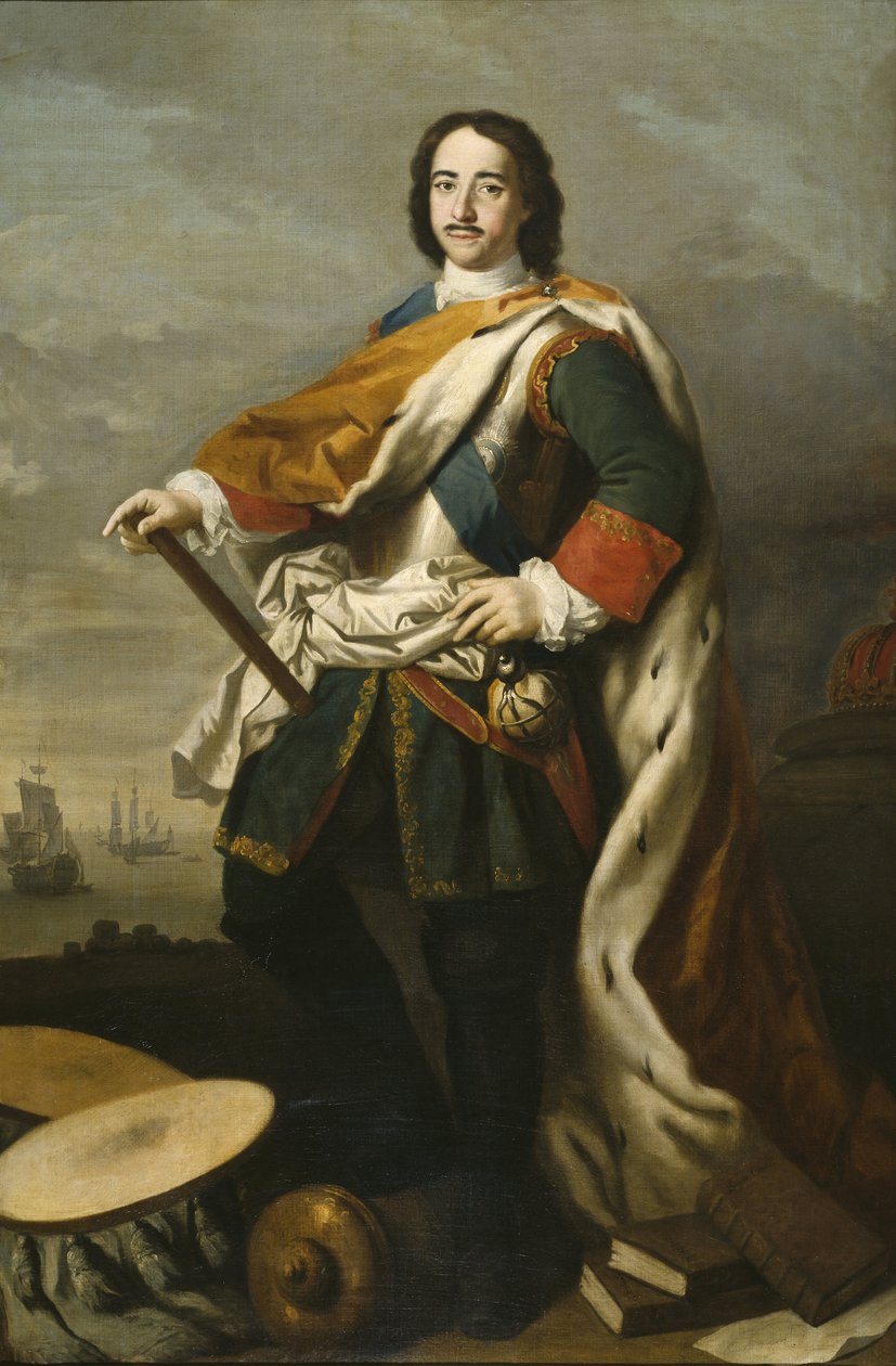 Pierre I le Grand, tsar de Russie - 彼得一世大帝 (1672-1725) 的肖像，作者是雅各布的阿米戈尼 (1675-1752)。 布面油画。 尺寸：210x139 厘米。 斯德哥尔摩国家博物馆 作者 雅各布·阿米戈尼