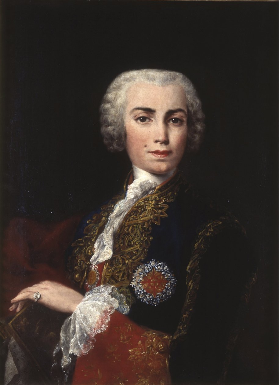 Carlo Broschi dit Farinelli 肖像，意大利阉割女中音和女高音歌唱家 (1705-1782) - 歌手法里内利（Carlo Broschi）肖像 (1705-1782) - Amigoni, Jacopo (1675-1752) - 1750 - 布面油画 - Real Academia de Bellas Artes de San F 作者 雅各布·阿米戈尼