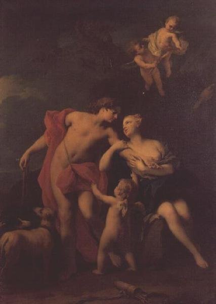 维纳斯和阿多尼斯，1740 作者 雅各布·阿米戈尼