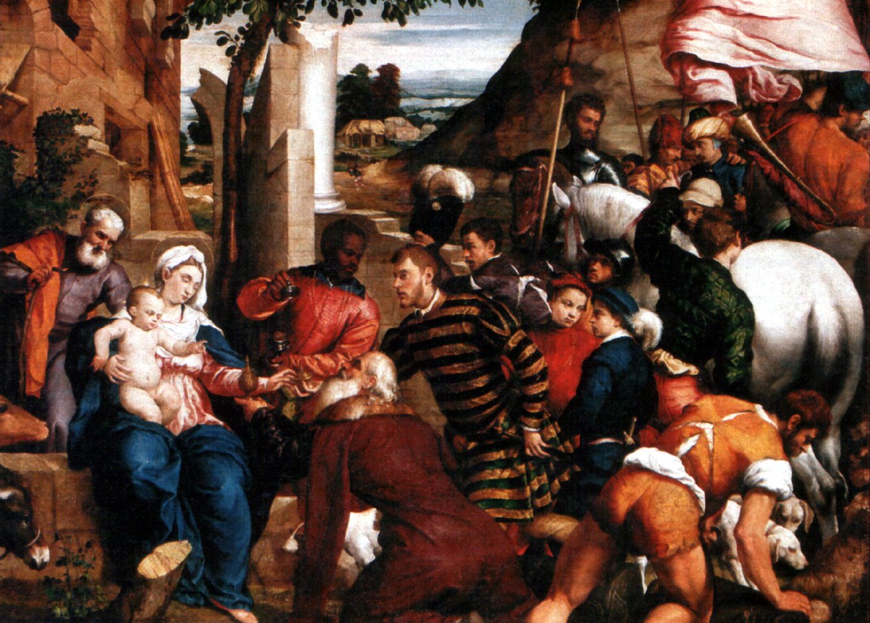玛吉的崇拜 作者 哈科波·巴萨诺（Jacopo Bassano）