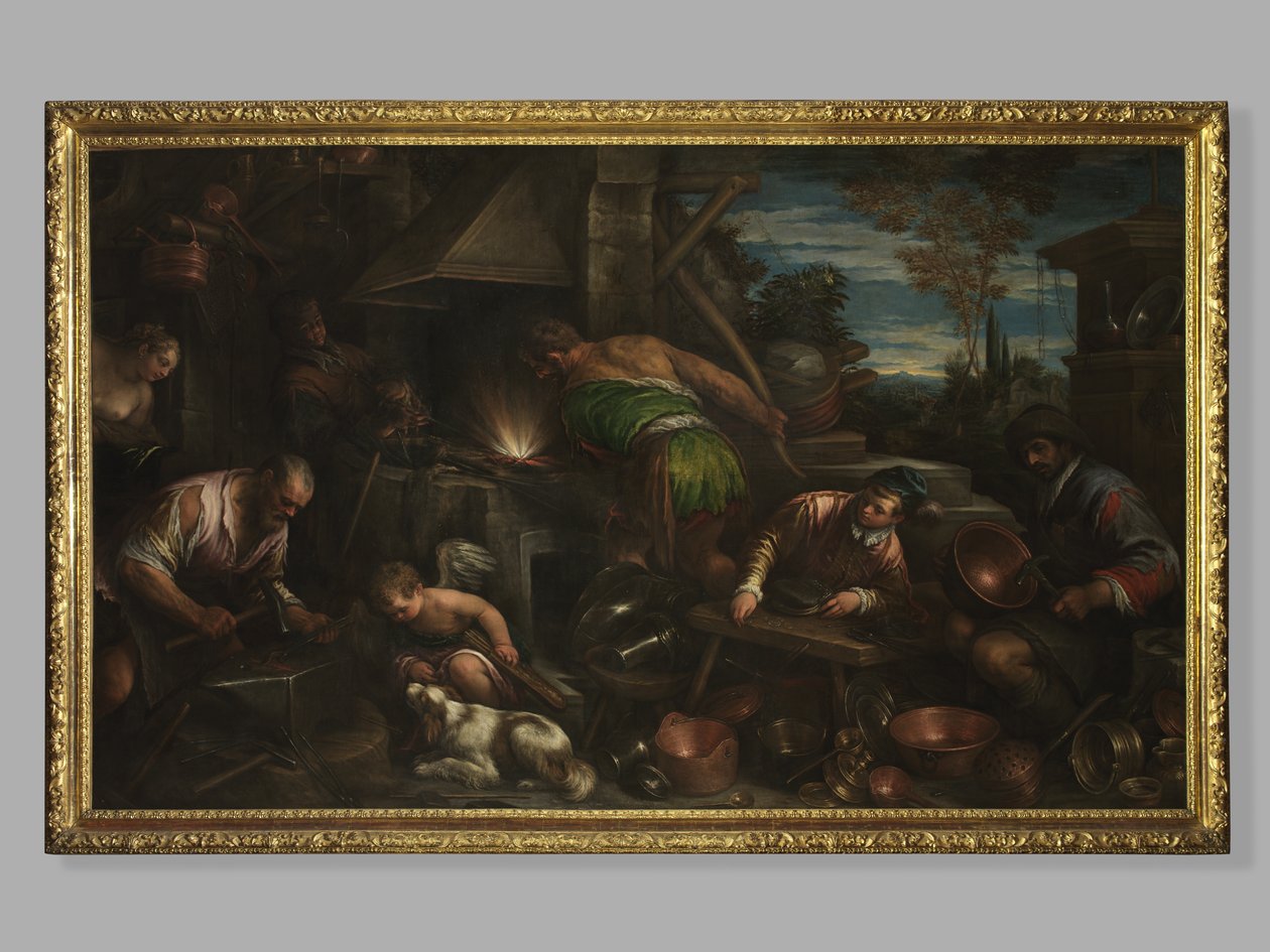 火神熔炉，约1580-84年 作者 哈科波·巴萨诺（Jacopo Bassano）