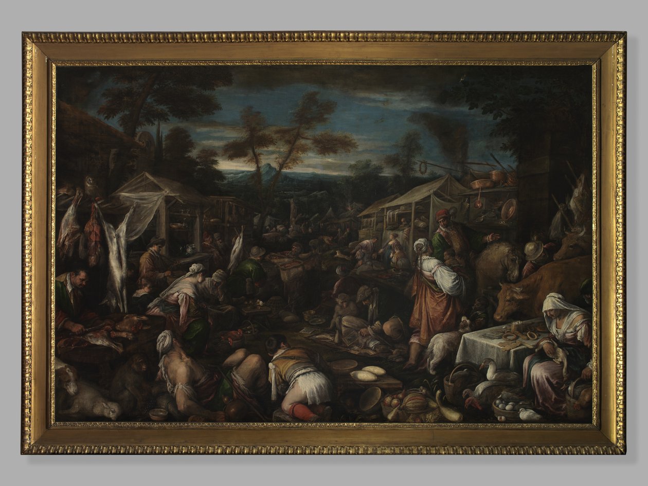 大市场，约1580-85年 作者 哈科波·巴萨诺（Jacopo Bassano）