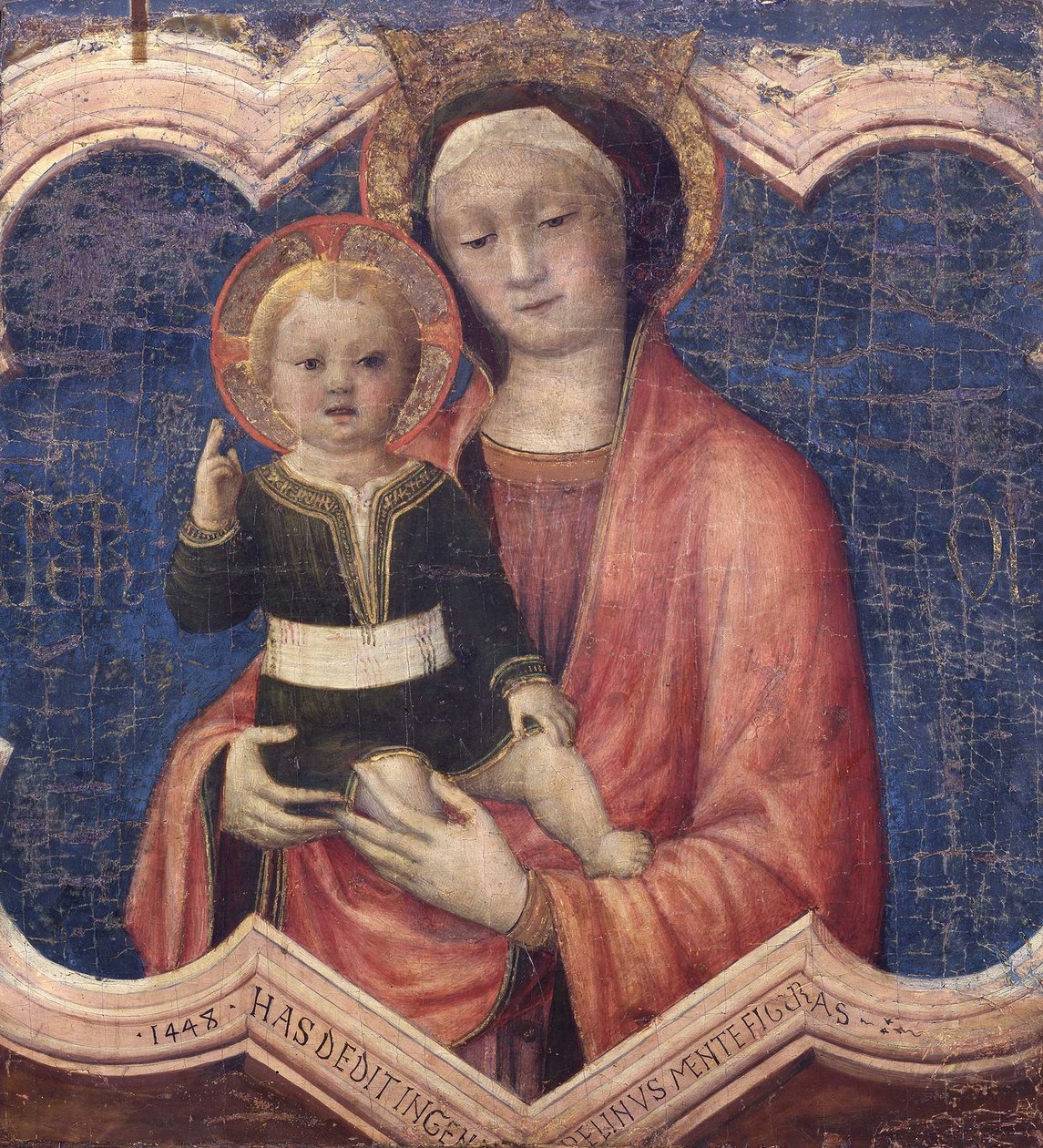 圣母与圣婴 作者 雅各布·贝里尼（Jacopo Bellini）