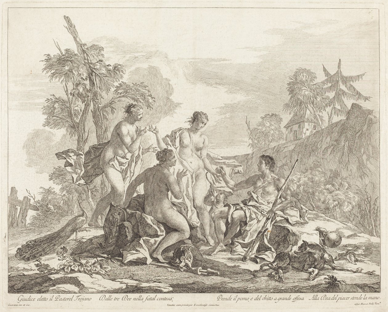 巴黎的审判》（The Judgement of Paris 作者 哈科波·瓜拉纳（Jacopo Guarana）