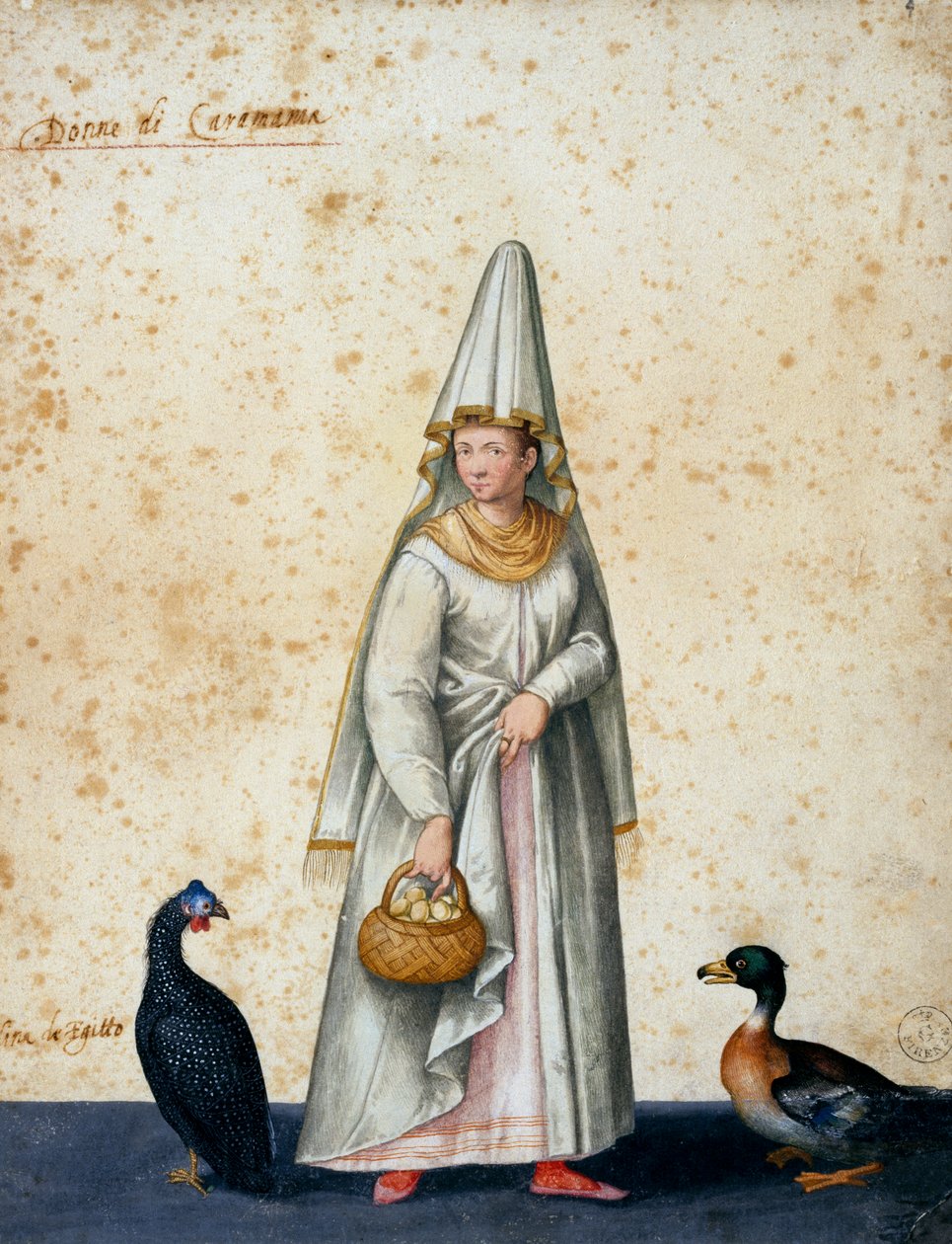 土耳其农民，Jacopo Ligozzi (1547-1627) 作画 作者 雅各布·利戈齐（Jacopo Ligozzi）