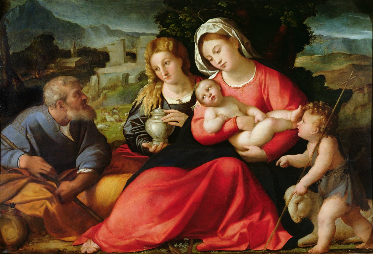 神圣家族，c.1508-12 作者 哈科波·帕尔玛（Jacopo Palma）