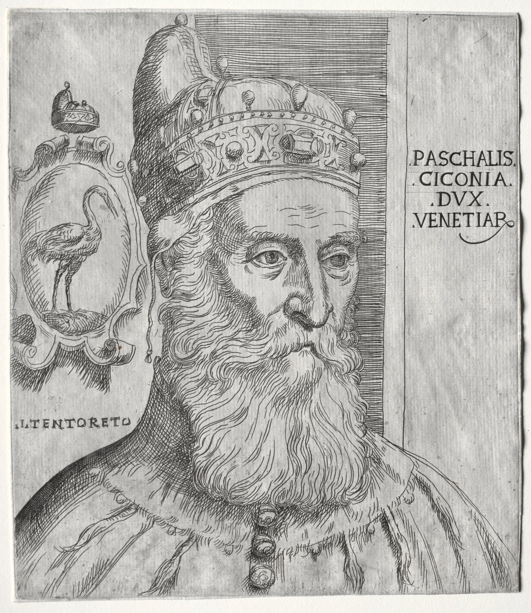 威尼斯总督Pasquale Cicogna的肖像。 作者 雅各布·帕尔马·伊尔·乔瓦内