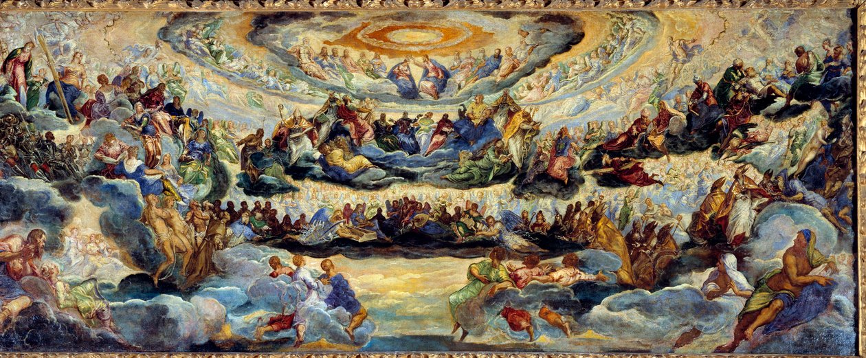 Le Paradise Esquisse de Jacopo Robusti dit Le Tintoret (Il Tintoretto) (1518-1594) 16th century Sun. 1,43x3,62 m 作者 雅各布·罗布斯提·丁托列托
