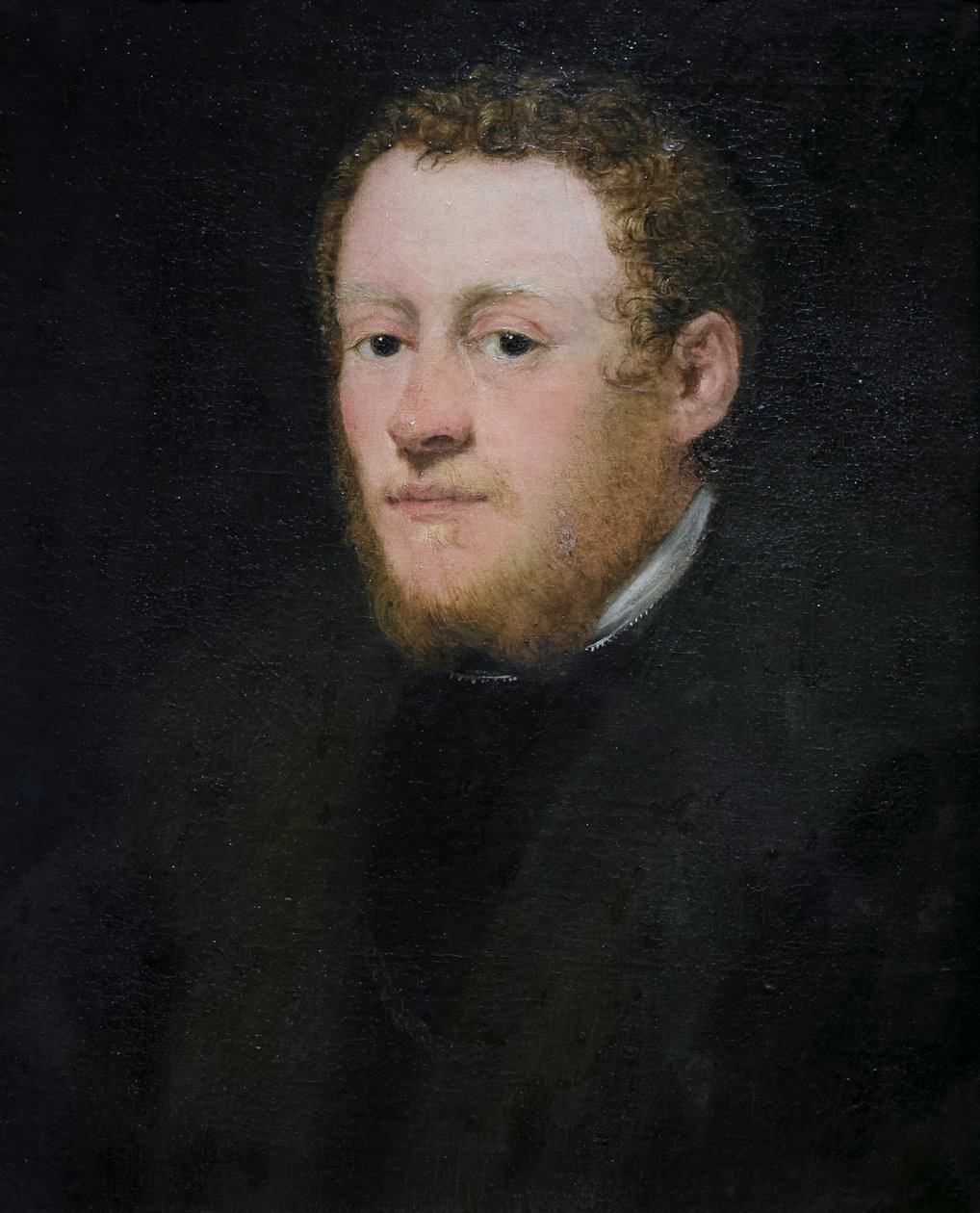 Portrait of a young man with red hair 作者 雅各布·罗布斯提·丁托列托