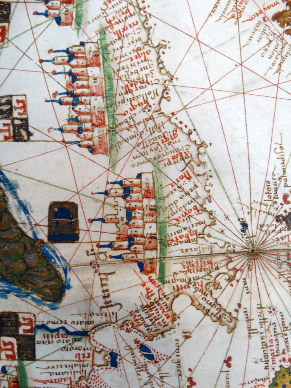 文艺复兴时期的欧洲地图，Jacopo Russo（后），1528年 作者 雅各布·鲁索（Jacopo Russo）