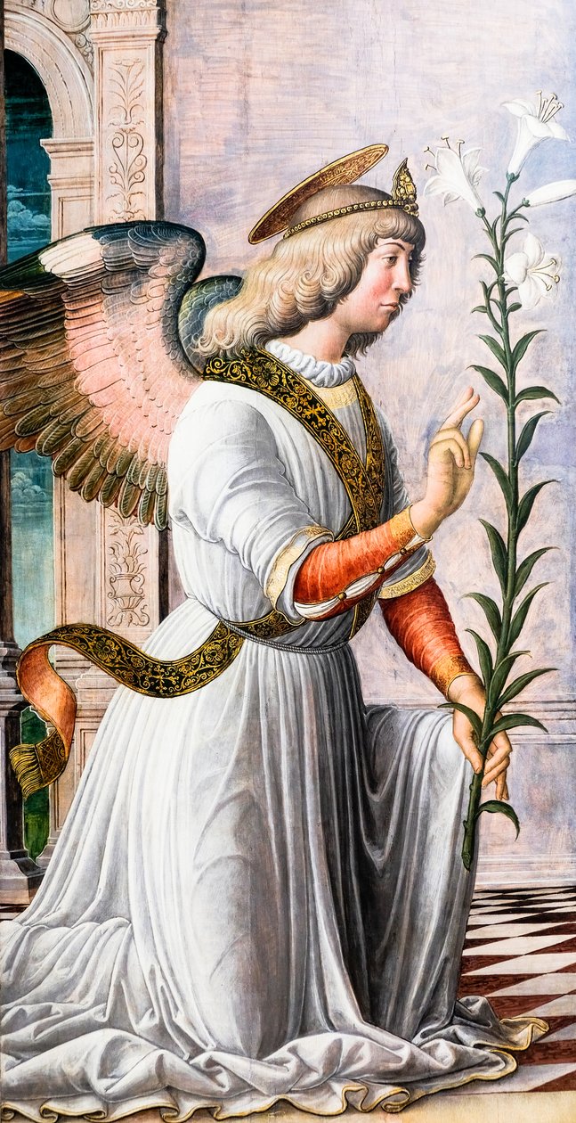 天使报喜》，约 1494-97 年（绘画） 作者 Jacopo da Montagnana