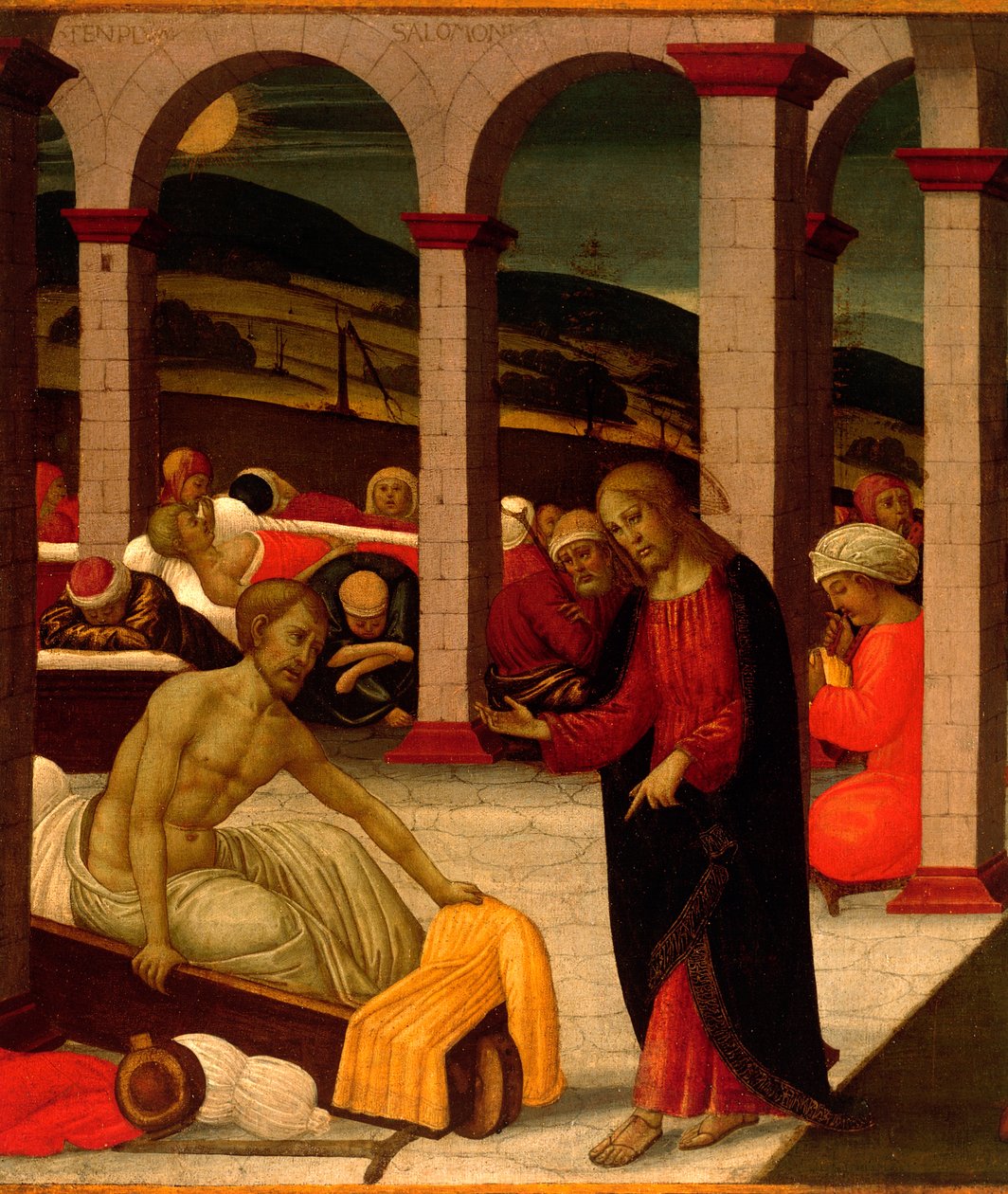 贝塞斯达池，雅各布·德尔·塞莱奥（Jacopo del Sellaio，1441-1493），细节 作者 哈科波·德尔·塞拉里奥