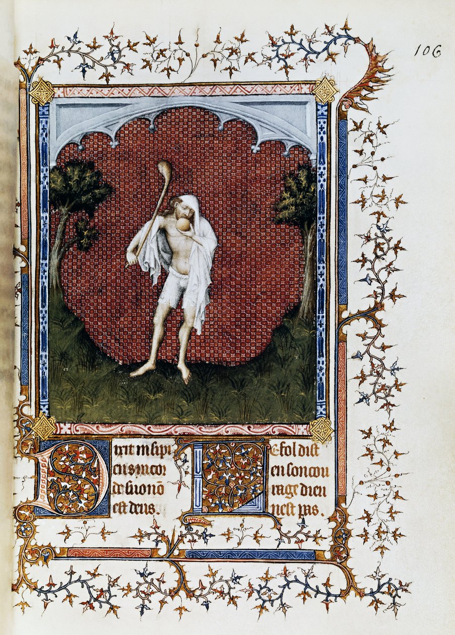 人群，雅克马尔·德·赫斯丁 (Jacquemart de Hesdin，1348-1413 年) 的微型画，出自贝里公爵让·德·法兰西的小小时，约 1386 年 作者 雅克·德·赫斯丁