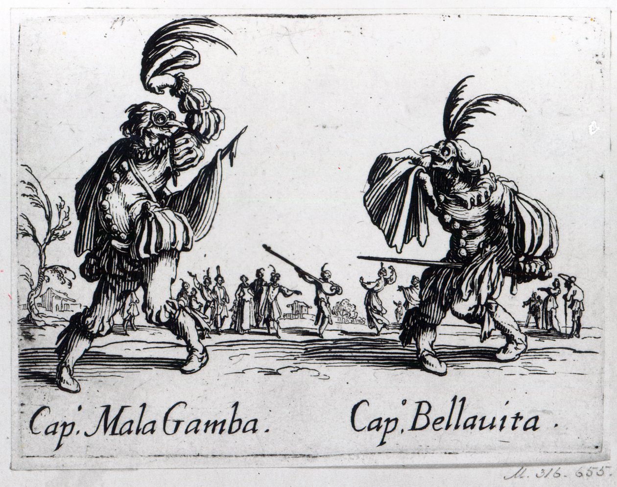 Balli de Sfessania，c.1622 作者 雅克·卡洛