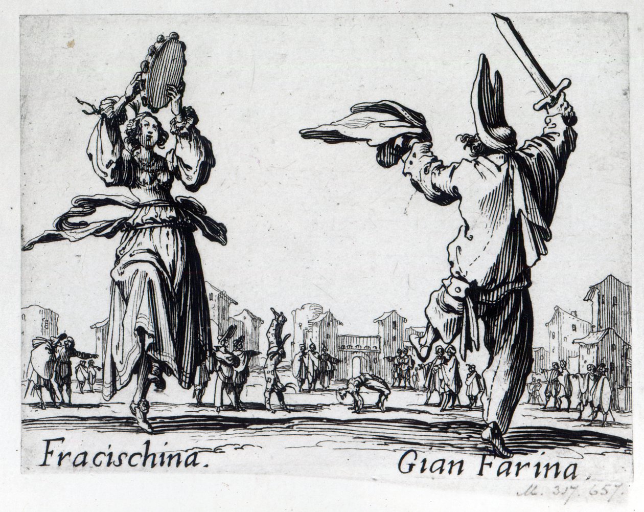 Balli de Sfessania，c.1622 作者 雅克·卡洛