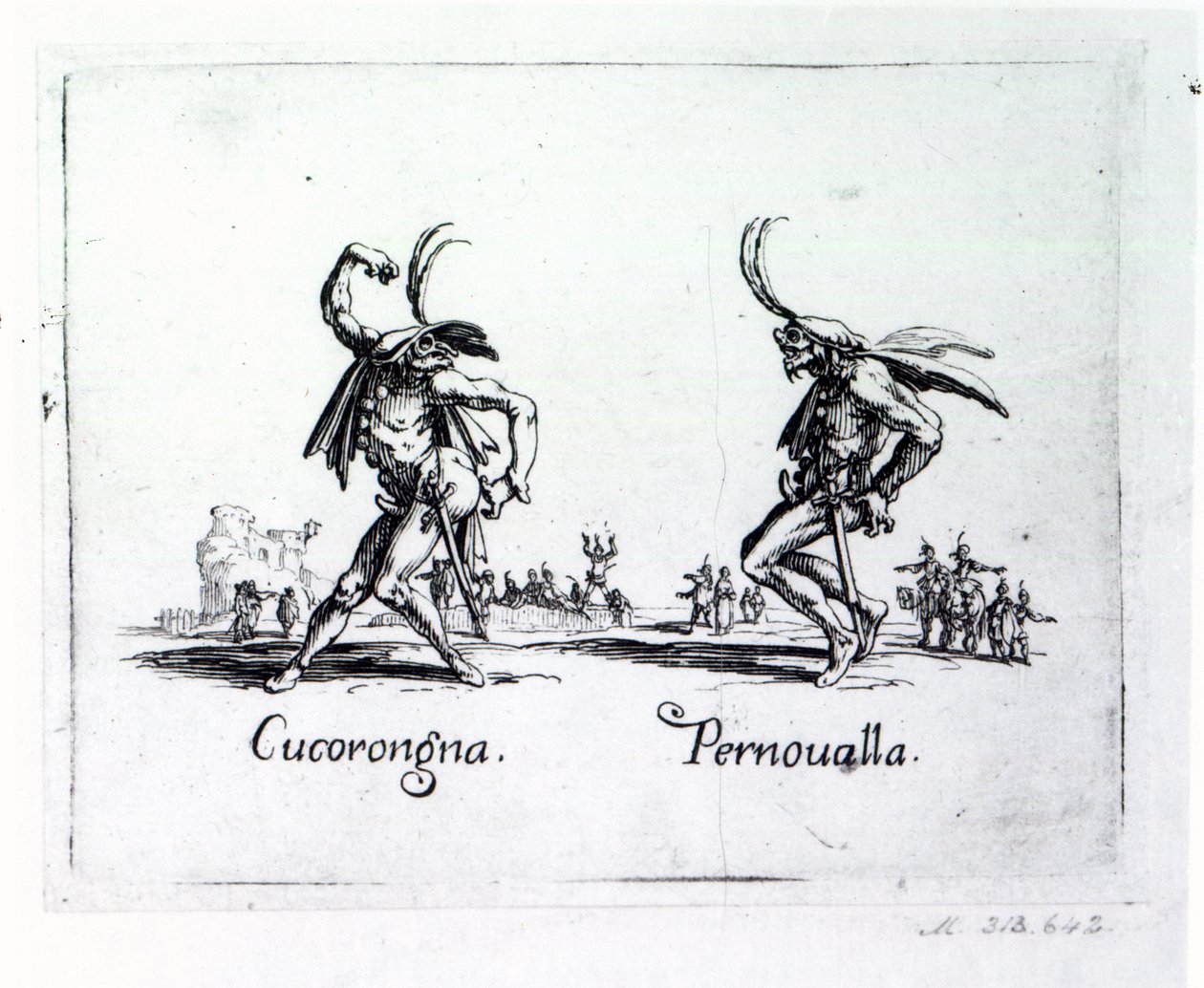 Balli de Sfessania，c.1622 作者 雅克·卡洛