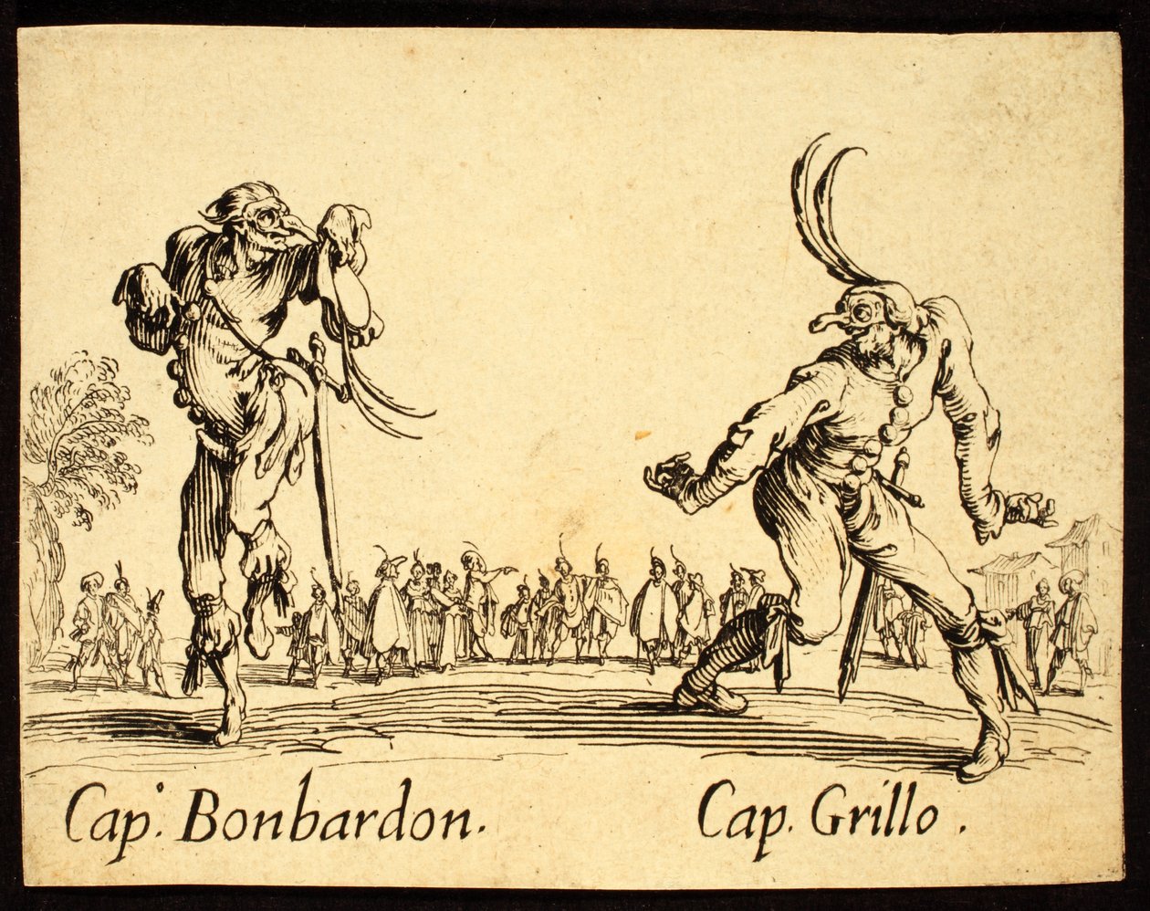 Captains Bonbardon和Grillo，1622年 作者 雅克·卡洛