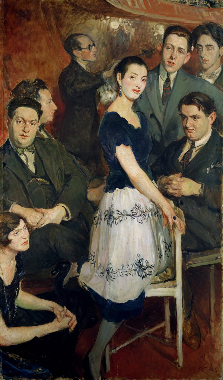 “The Six”，由Jean Cocteau赞助的前卫音乐团体的集体肖像，c.1921 作者 雅克·埃米尔·布兰奇
