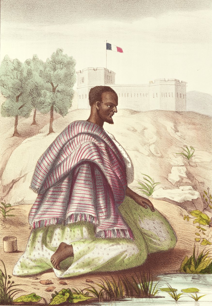 在Senegalese Marabout，来自阿贝·博伊拉特的“塞内加尔草图”，1853年 作者 雅克·弗朗索瓦·高迪克·兰塔