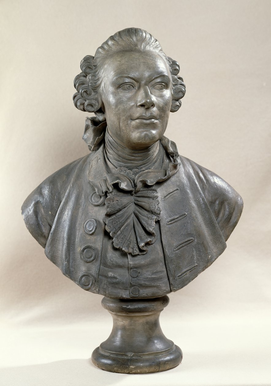 Johan Georg Wille的半身像（1715-1808） 作者 雅克·弗朗索瓦·约瑟夫·萨利