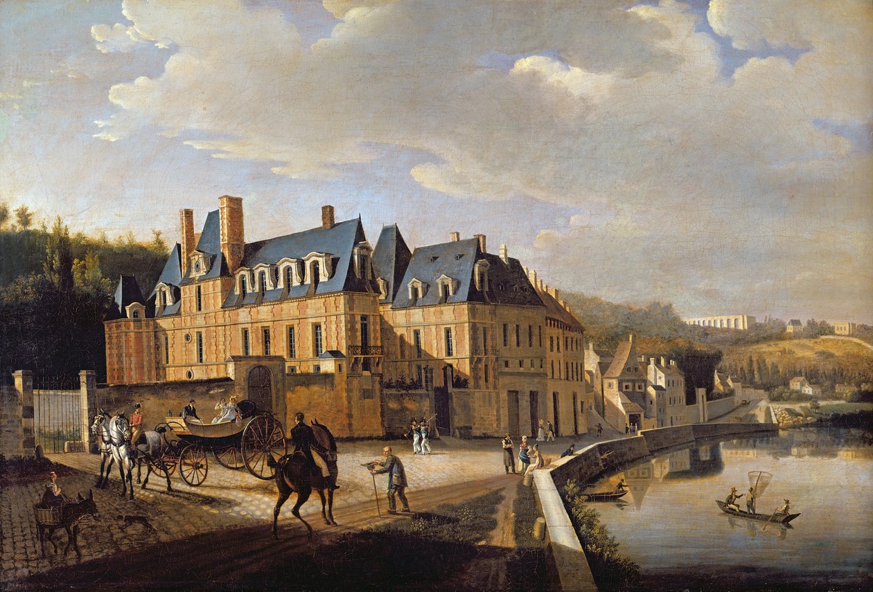 Chateau de la Chaussee在Bougival附近，1822年 作者 雅克·弗朗索瓦·约瑟夫·斯韦巴赫