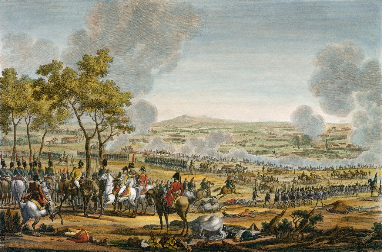 瓦格拉姆之战，1809年7月7日，由Louis Francois Mariage（aquatint）刻 作者 雅克·弗朗索瓦·约瑟夫·斯韦巴赫