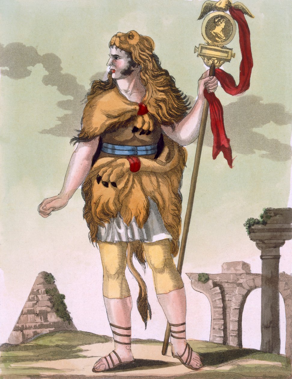 标准载体，来自&39;L&39;Antique Rome&39;的插图，由Labrousse雕刻，于1796年出版 作者 雅克·格拉塞德·圣索维尔