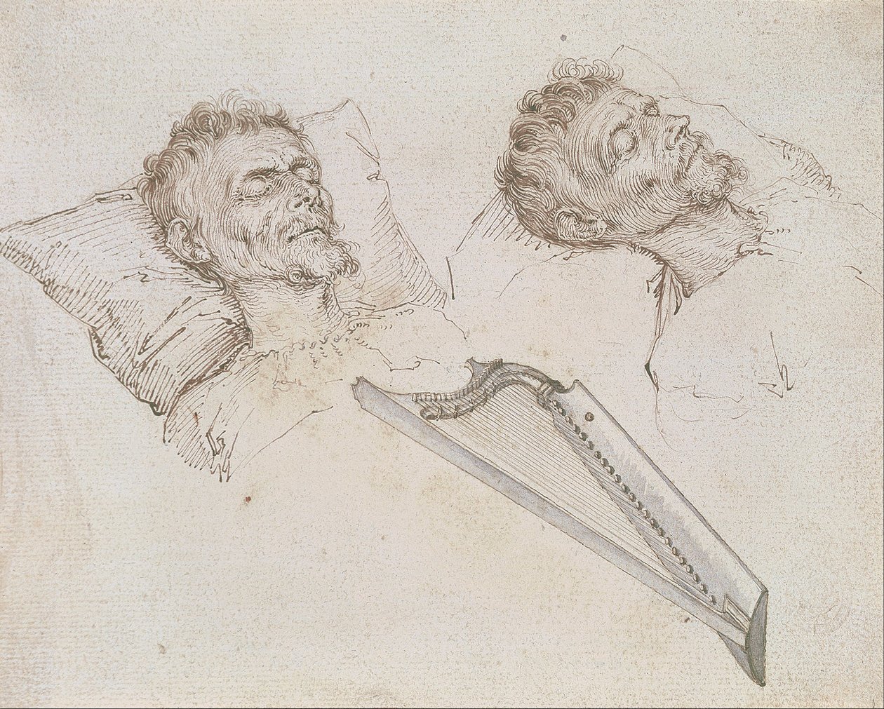 Karel van Mander在他的死亡床上 作者 雅克二世·盖恩