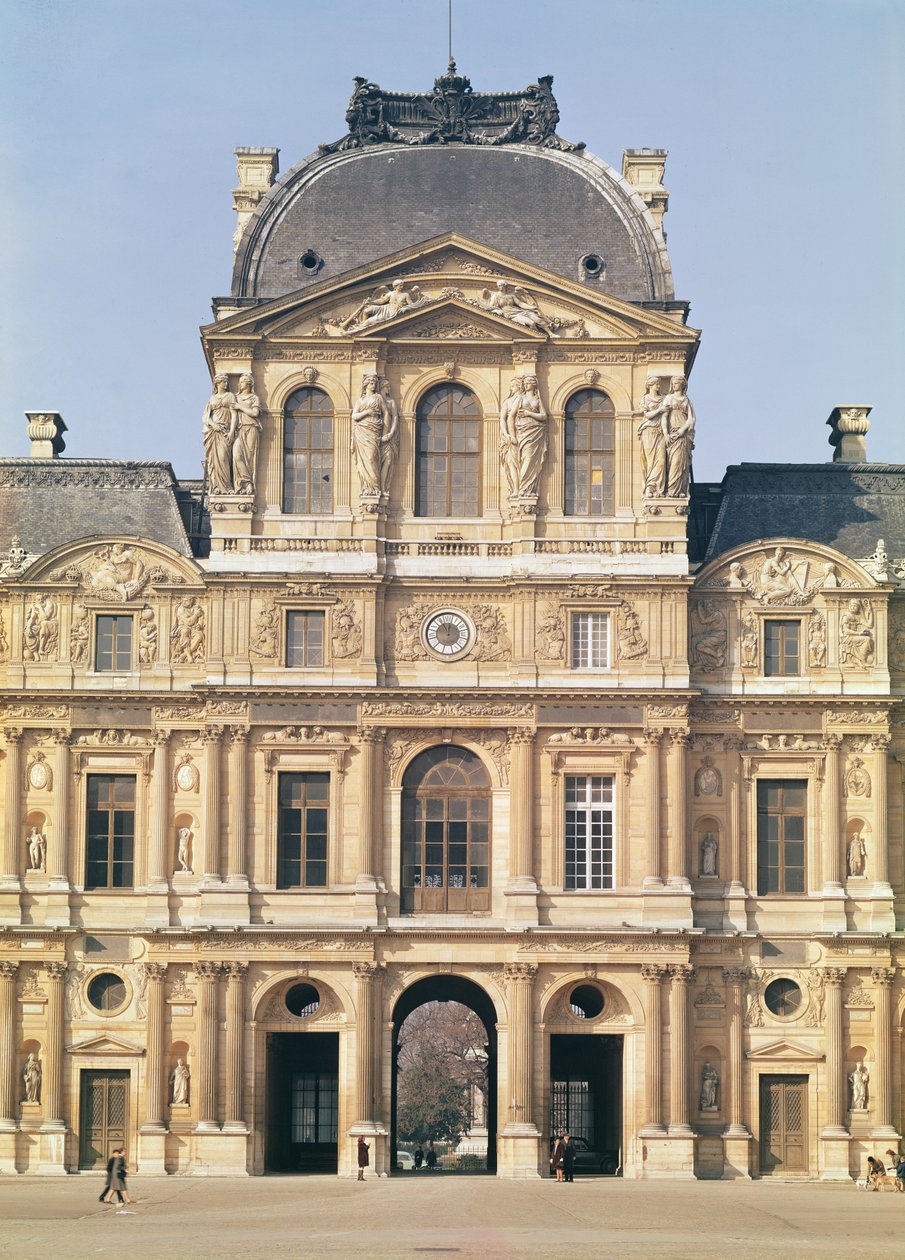 卢浮宫的Pavillon de l&39;Alloge，建于1624年 作者 雅克·勒默西耶（Jacques Lemercier）
