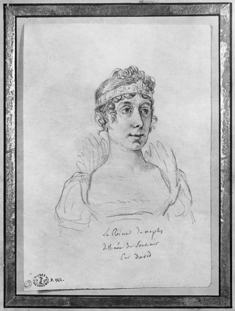 那不勒斯女王Caroline Bonaparte 作者 雅克·路易·大卫