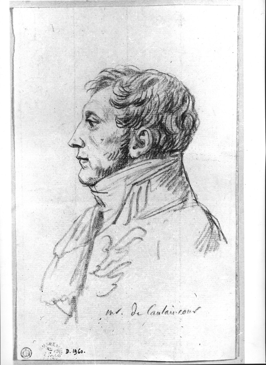 阿尔芒奥古斯丁路易斯的肖像。 Caulaincourt侯爵（1772-1827） 作者 雅克·路易·大卫