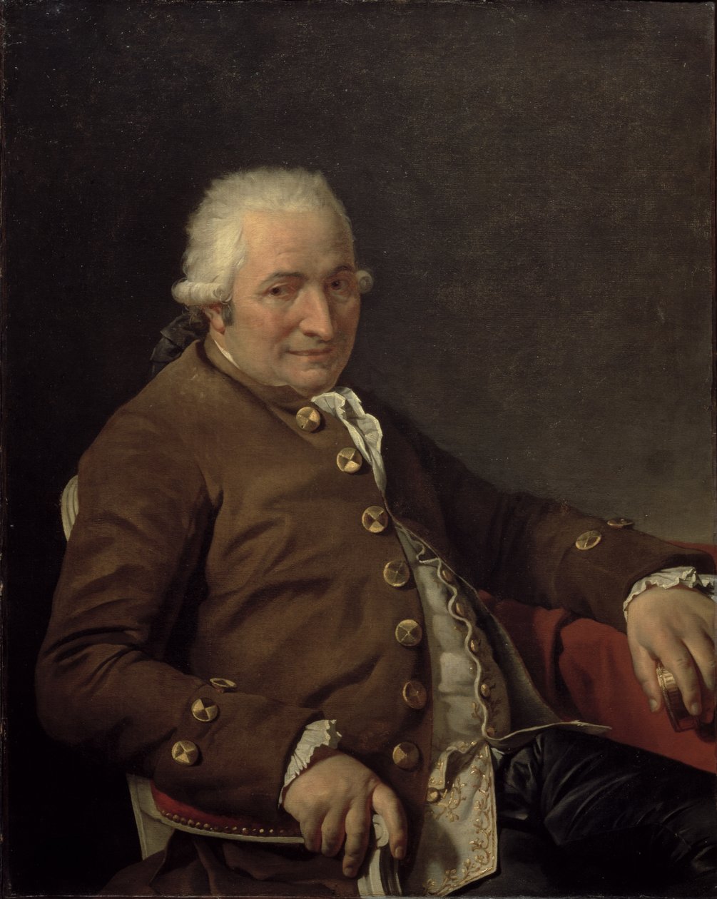 Charles-Pierre Pecoul的肖像，1784年 作者 雅克·路易·大卫