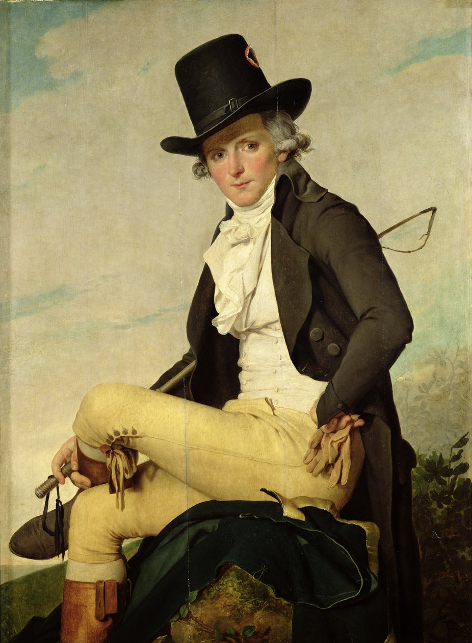 Pierre Seriziat（1757-1847）的肖像，艺术家的姐夫，1795年 作者 雅克·路易·大卫