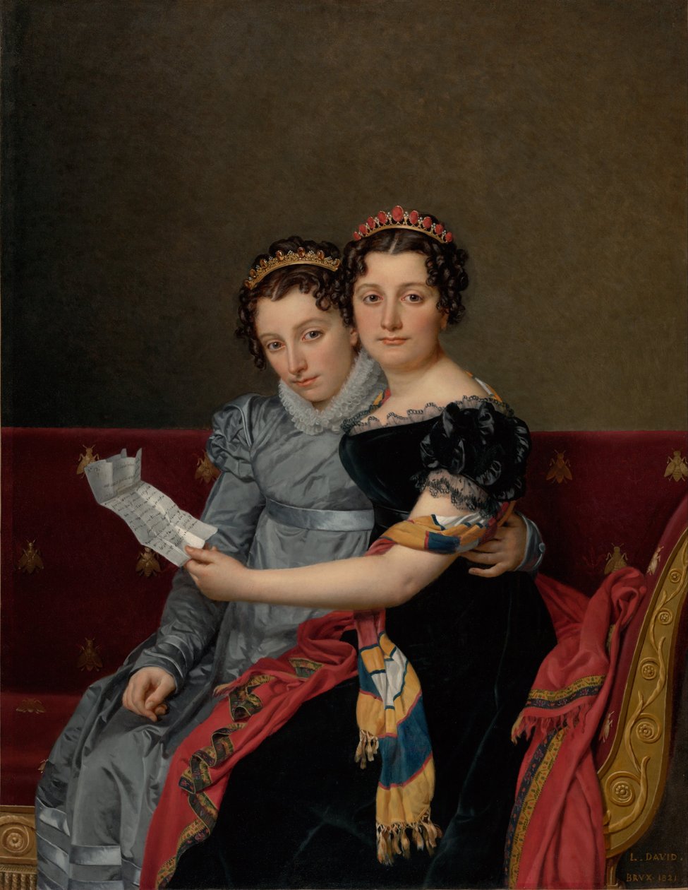 Zénaïde姐妹和Charlotte Bonaparte 作者 雅克·路易·大卫
