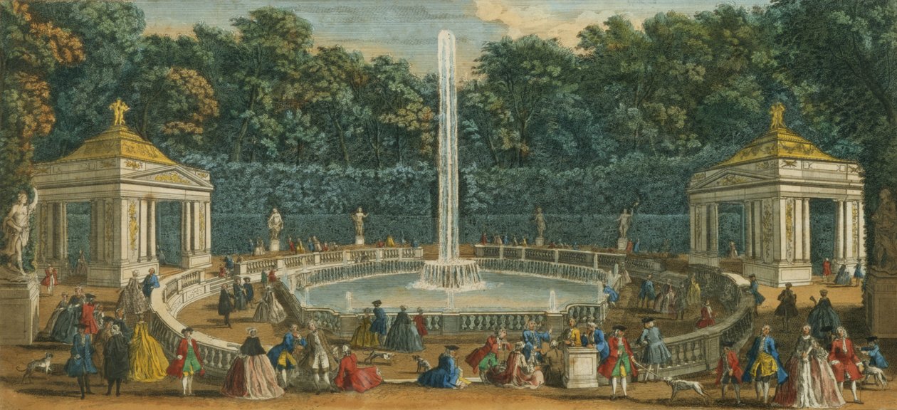 在凡尔赛花园的圆顶，酒吧。作者：Laurie和Whittle，1794 作者 雅克·里格（Jacques Rigaud）