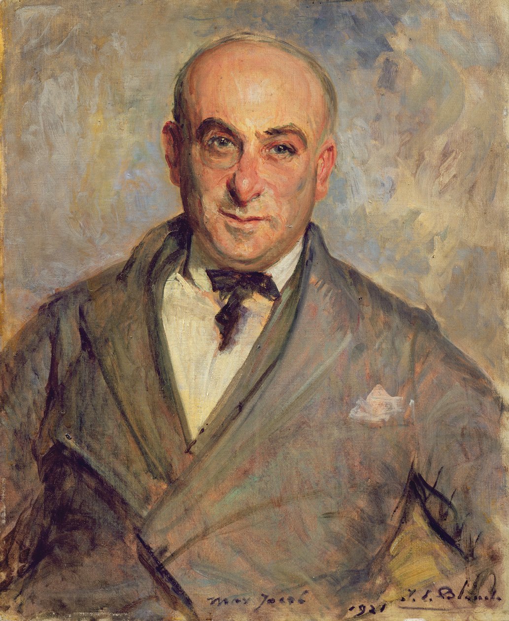 Max Jacob（1876-1944）1921年的肖像 作者 雅克·埃米尔·布兰奇